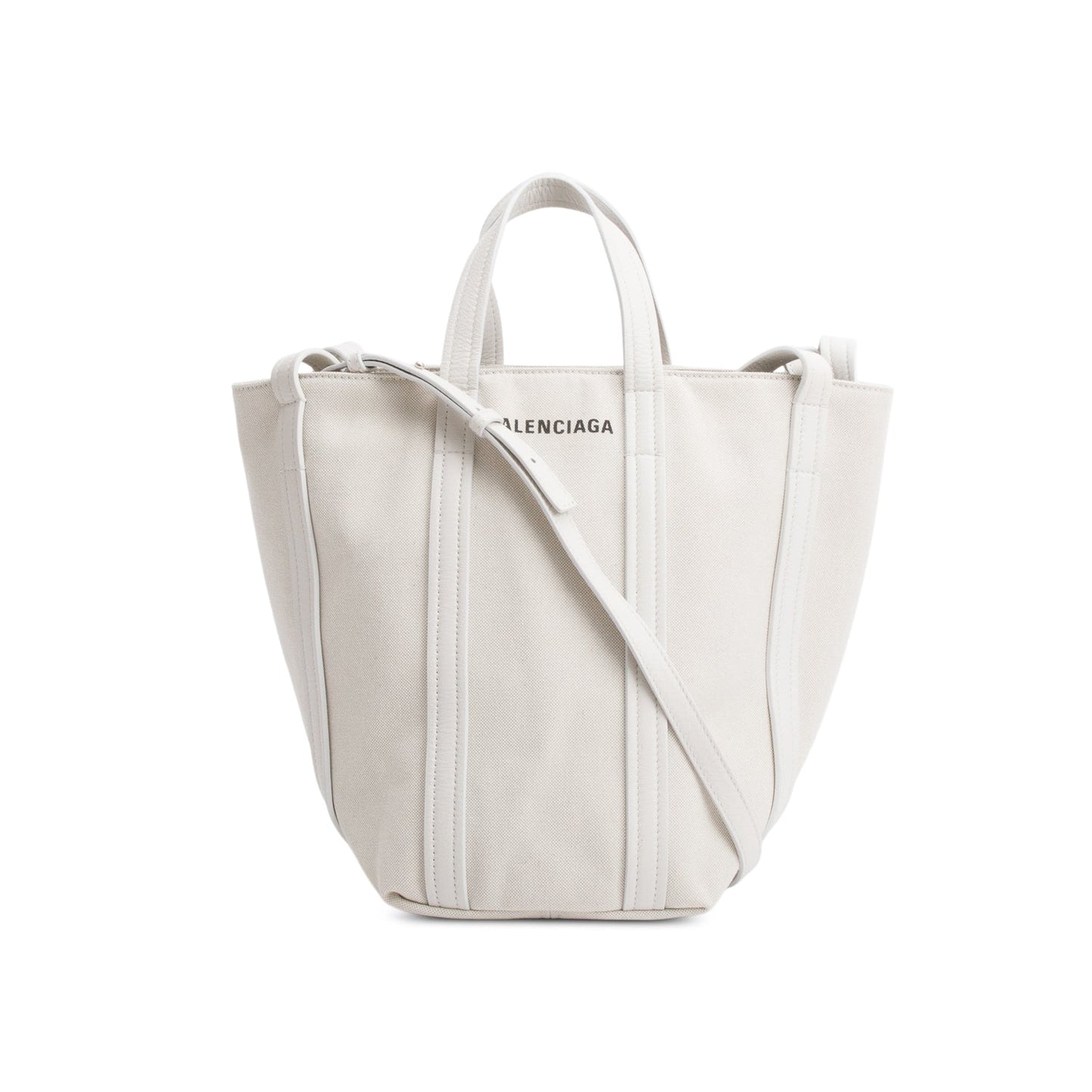 Balenciaga Neutral Fabric Everyday Xs North South Tote Canvas Tote Bag