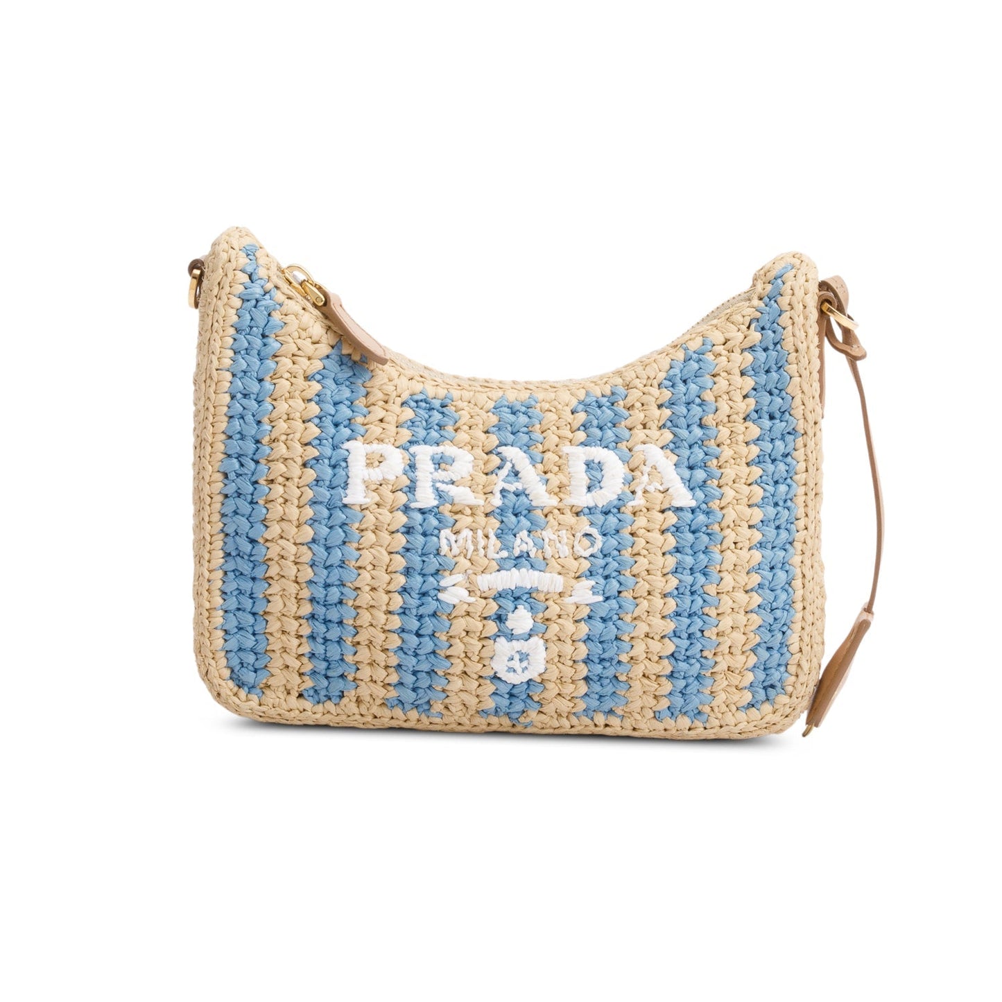 Prada Re Edition Shoulder Bag Raffia Beige