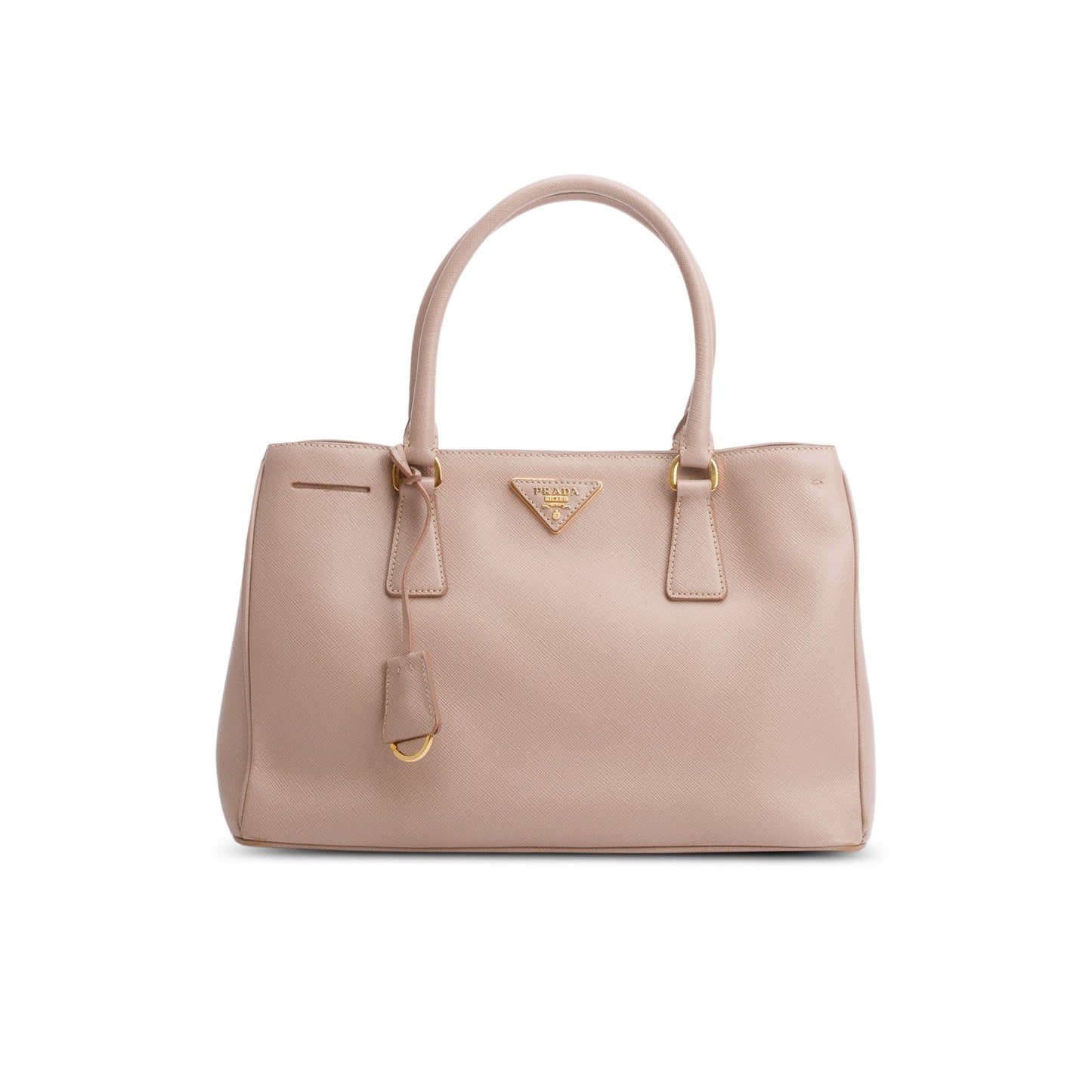 Prada Saffiano Lux Galleria Tote Handbag Beige Small Tote Bag
