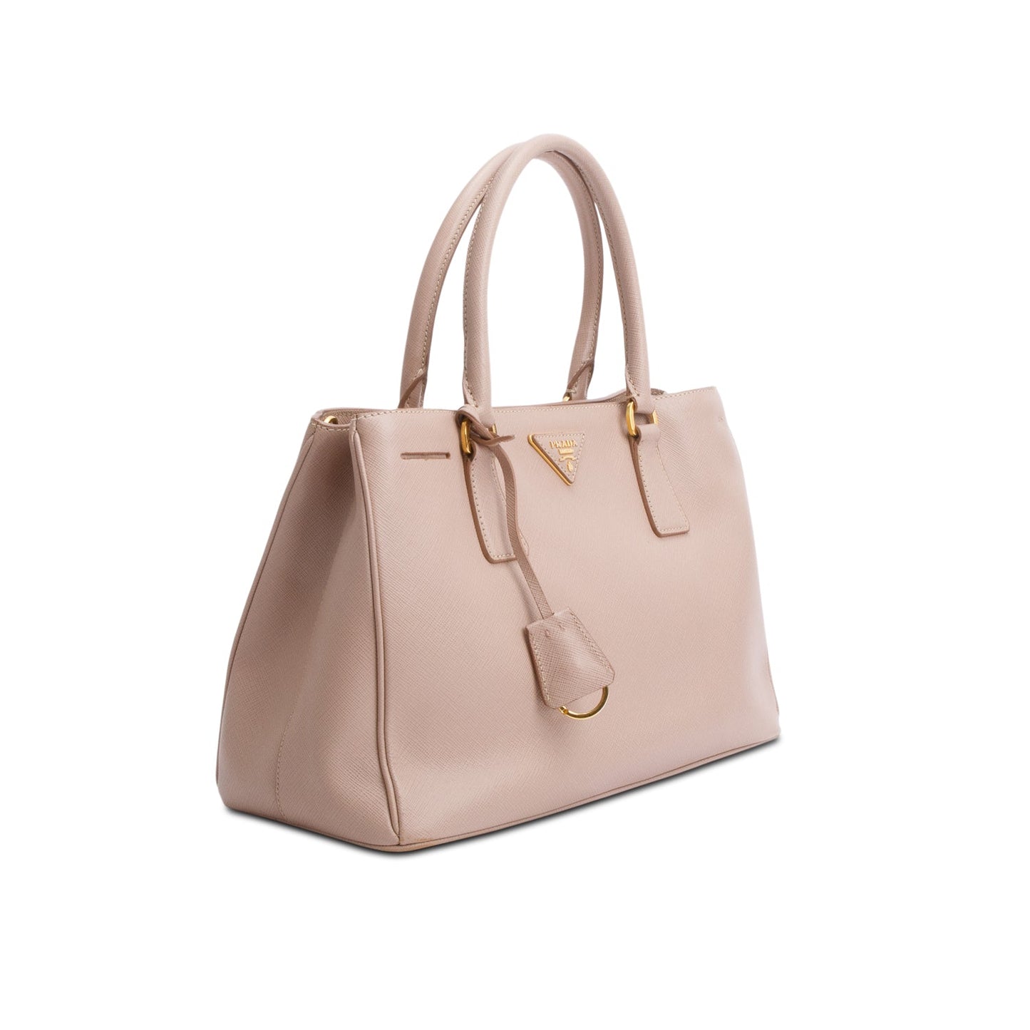 Prada Saffiano Lux Galleria Tote Handbag Beige Small Tote Bag