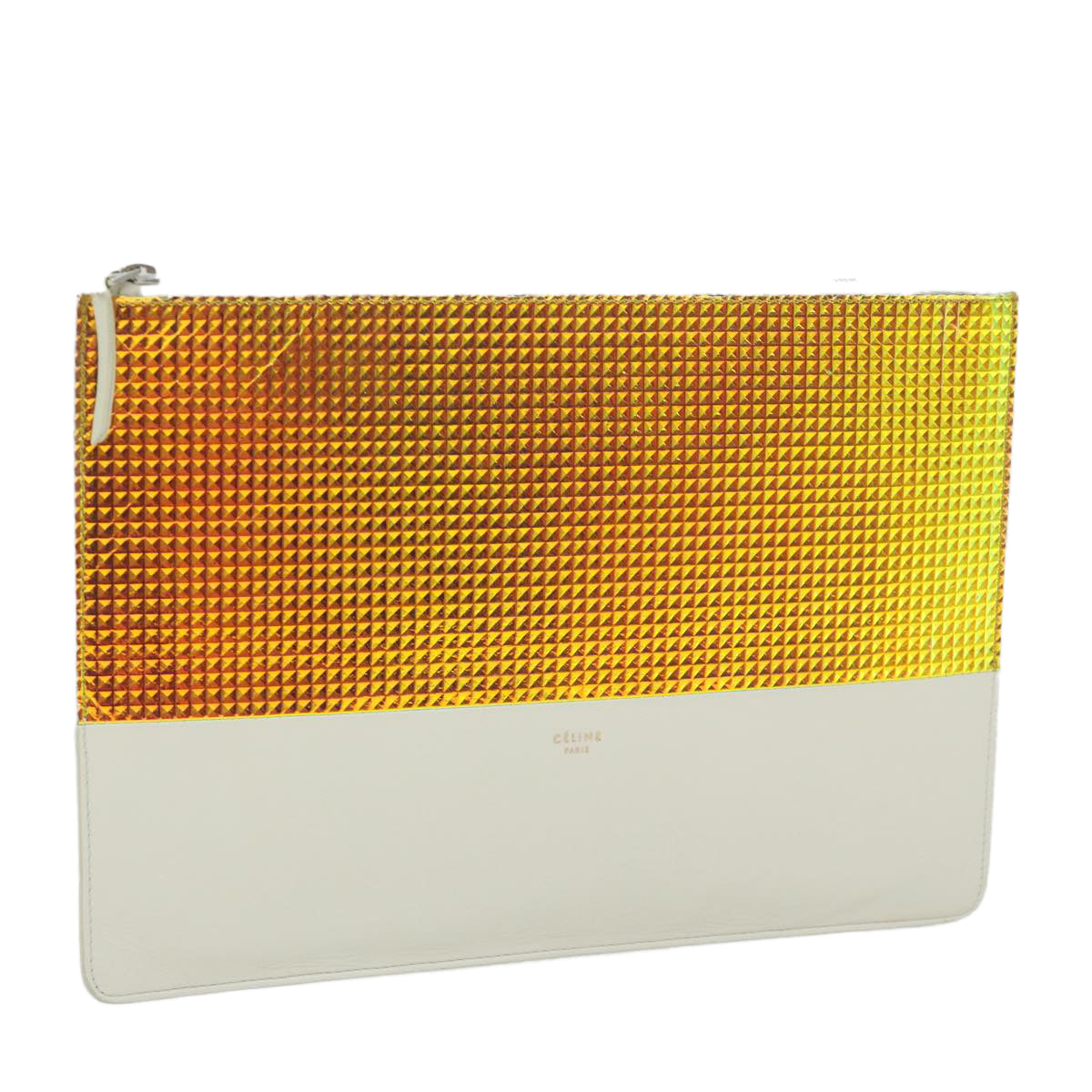 Luxury Clutch Bag Leather Cream