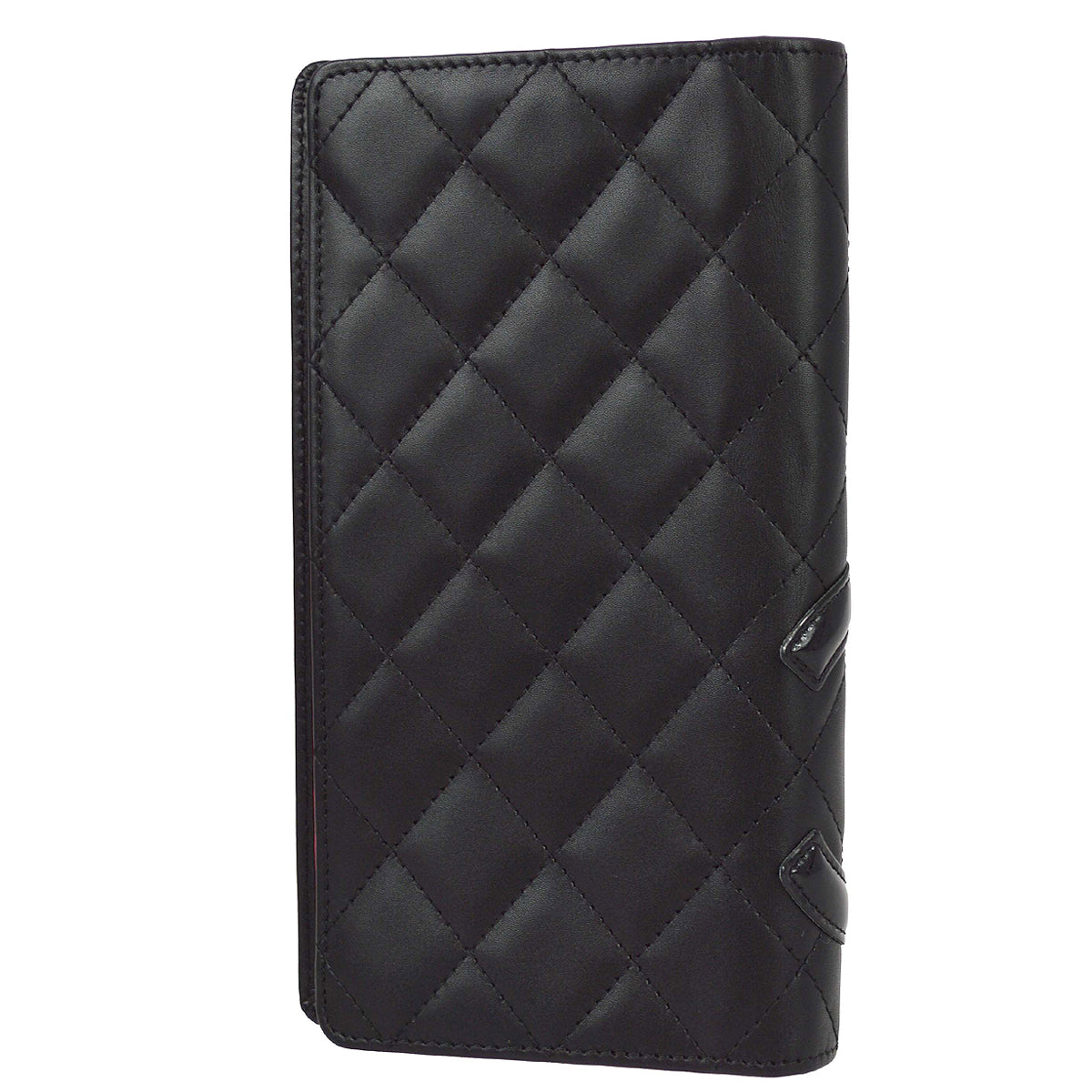 Chanel Black Calfskin Cambon Ligne Long Wallet