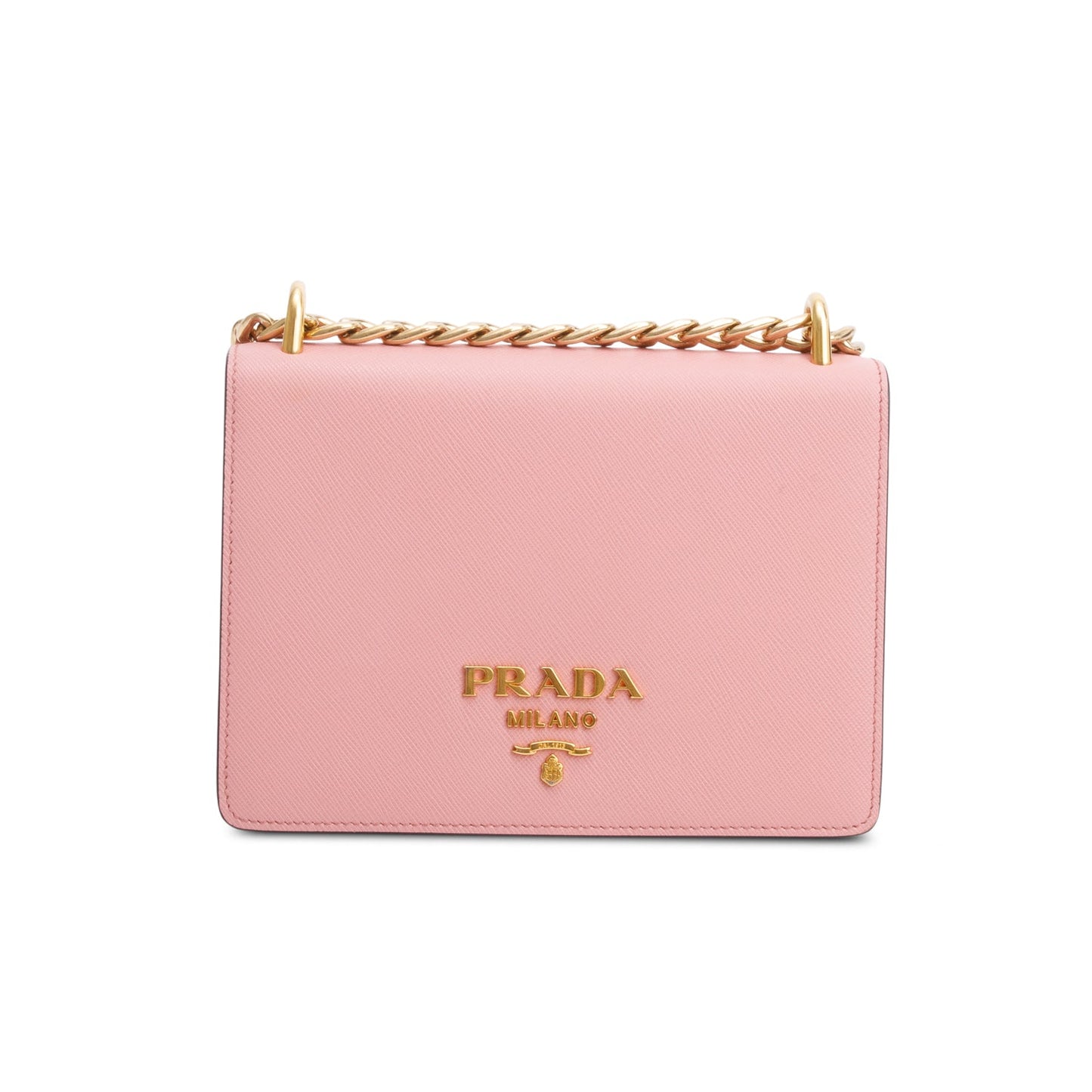 Prada Saffiano Crossbody Bag Leather Pink