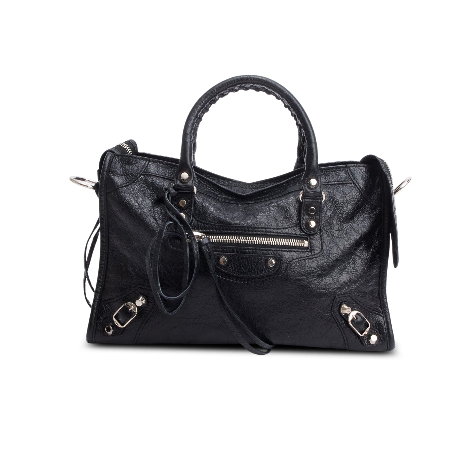Balenciaga Agneau Le City Bag Black Small Travel Bag