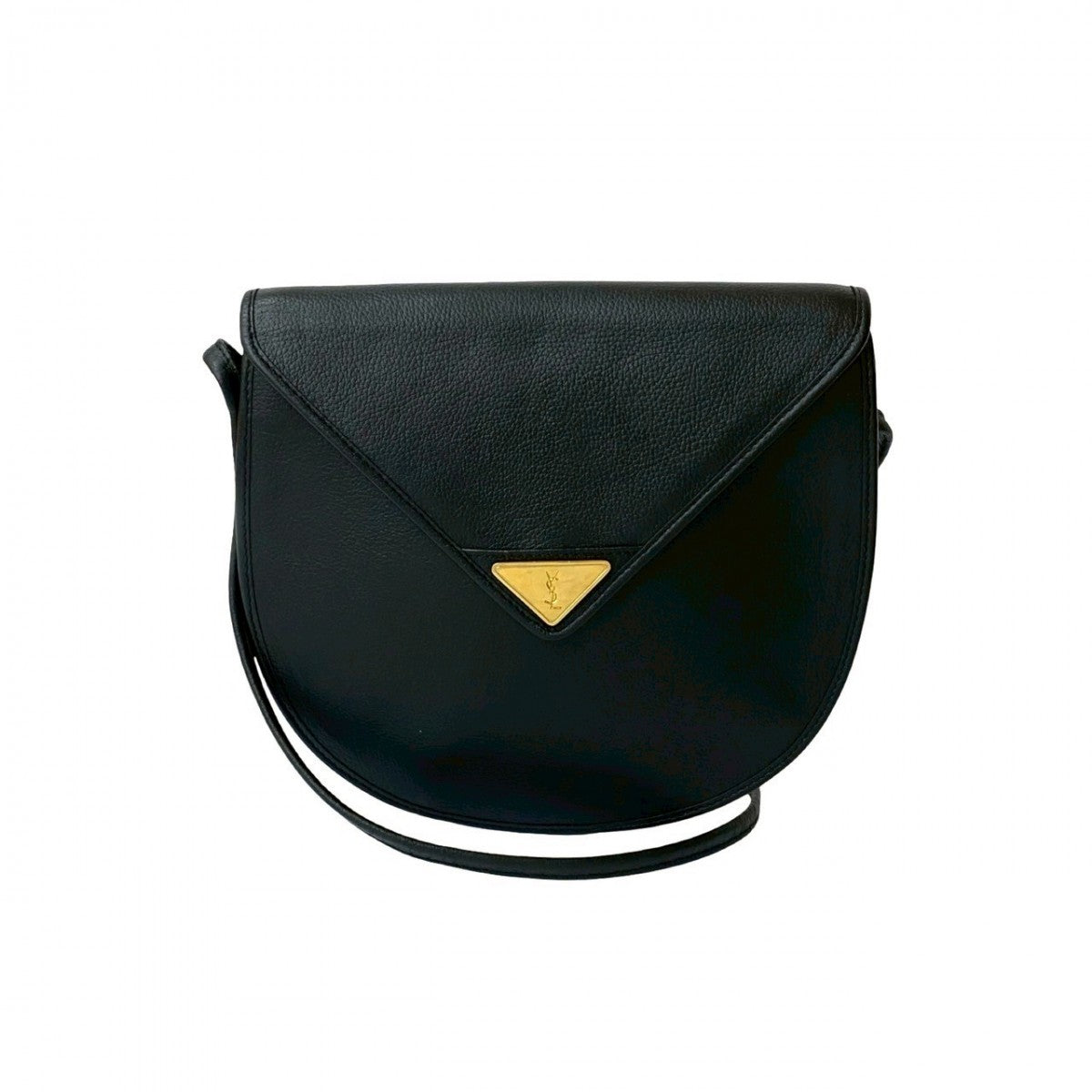 YSL Saint Laurent Shoulder Bag Women Leather Metal Black