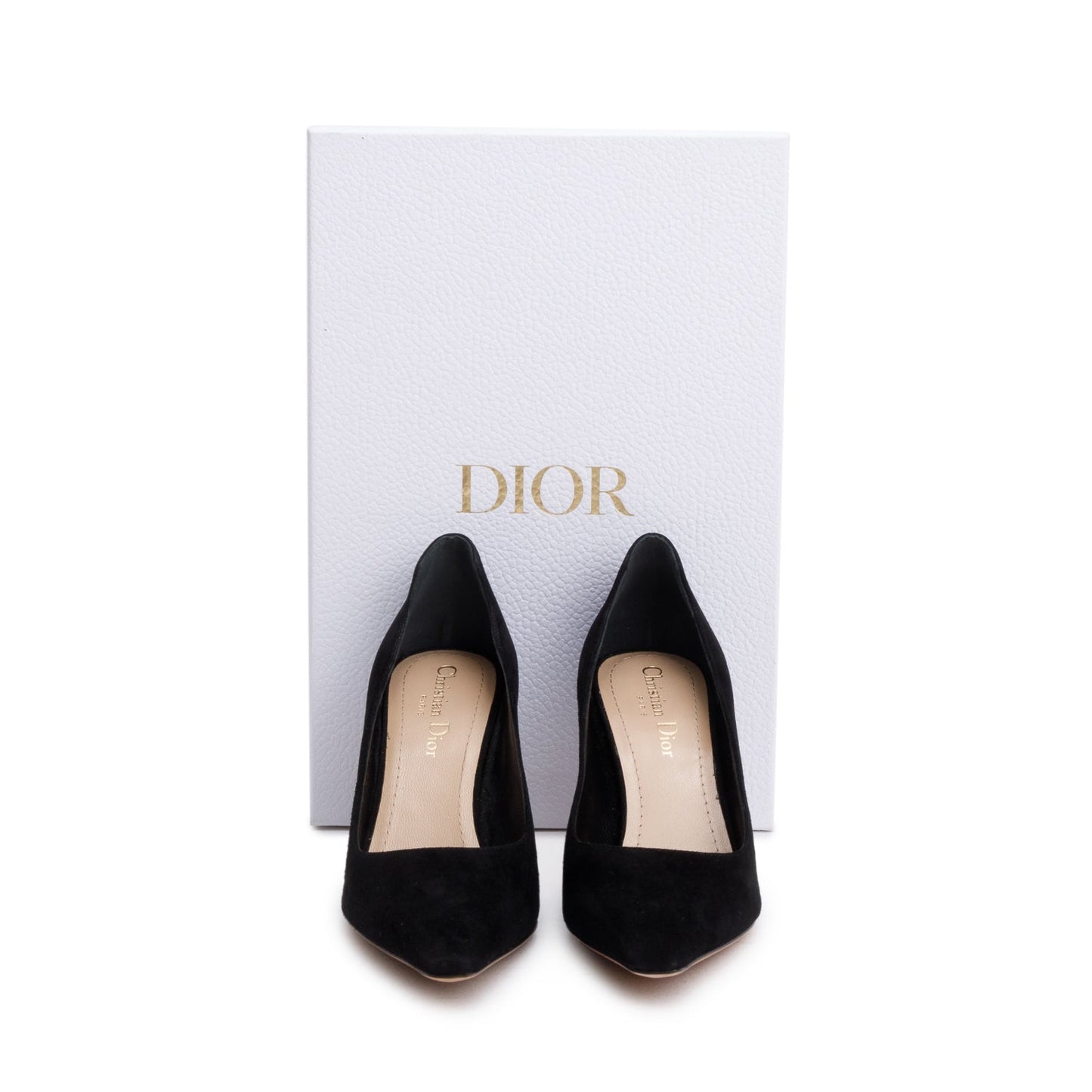 Dior Christian D Fame Pumps, Size Handbag Suede Black Shoes