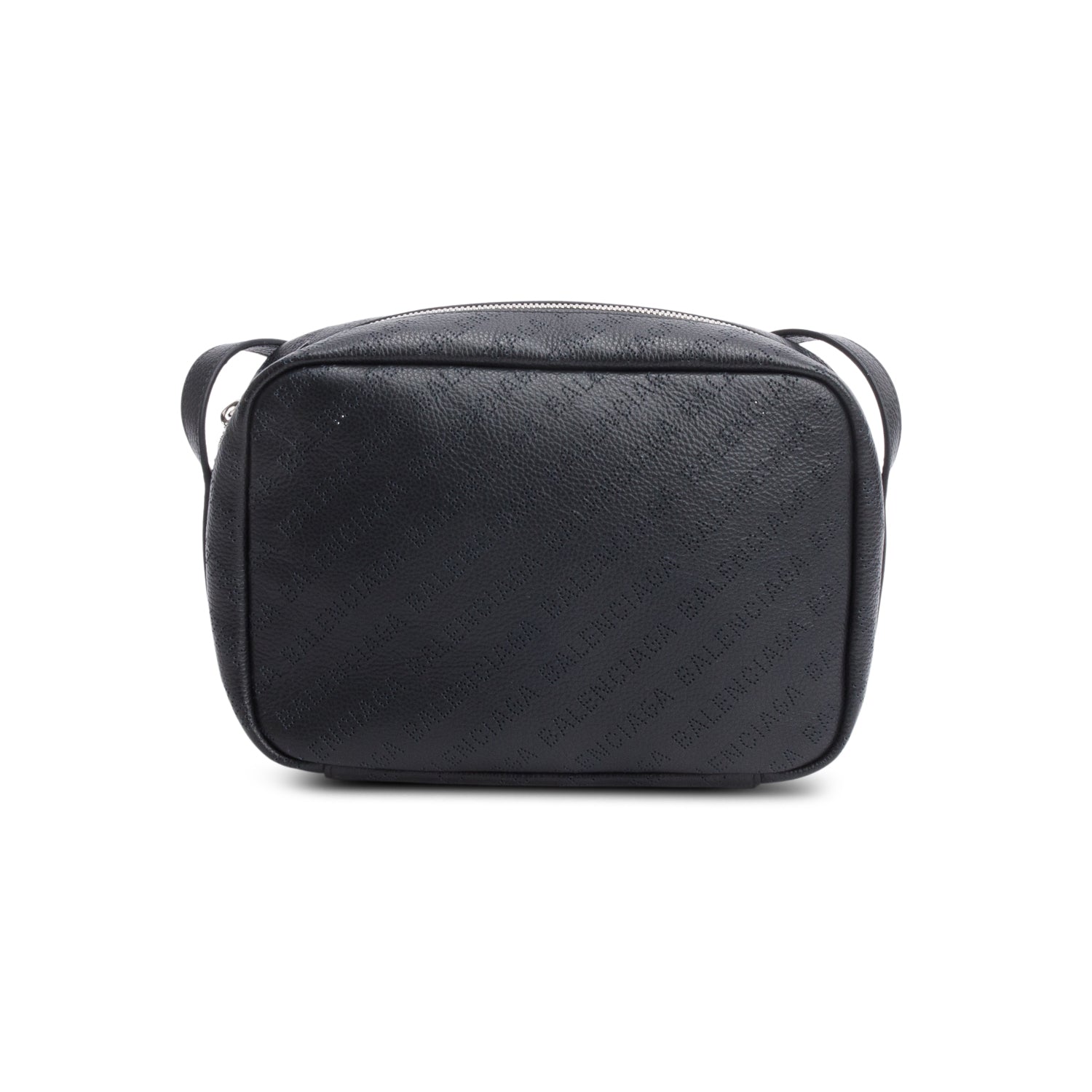 Balenciaga Logo Everyday Camera Bag Leather Black Travel Bag