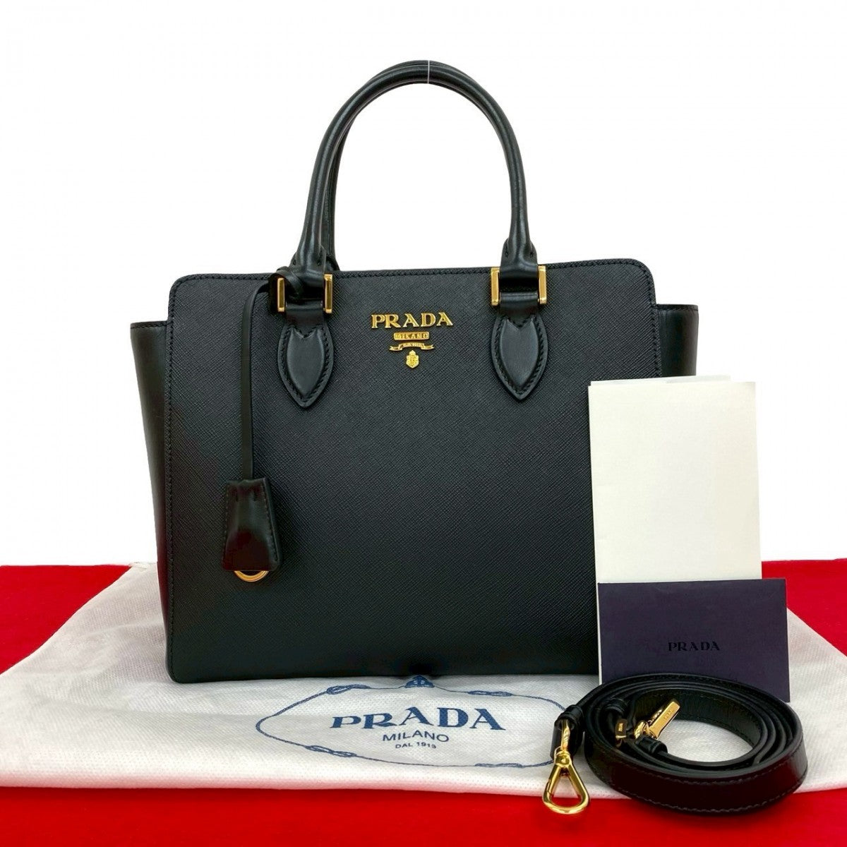 Shoulder Bag Metal Galleria Women Leather Black