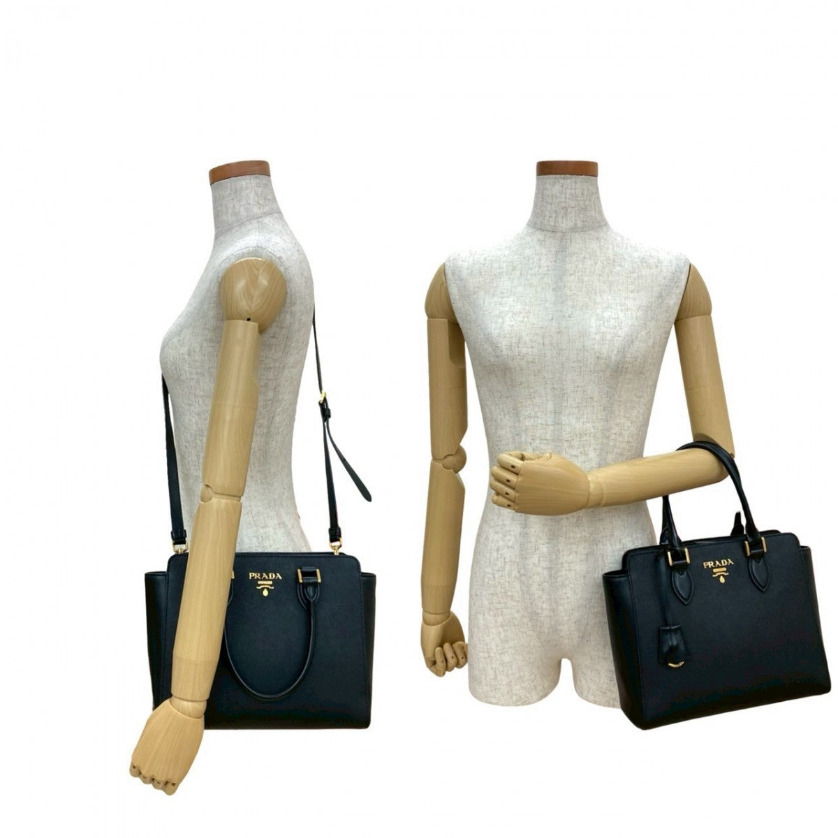 Shoulder Bag Metal Galleria Women Leather Black