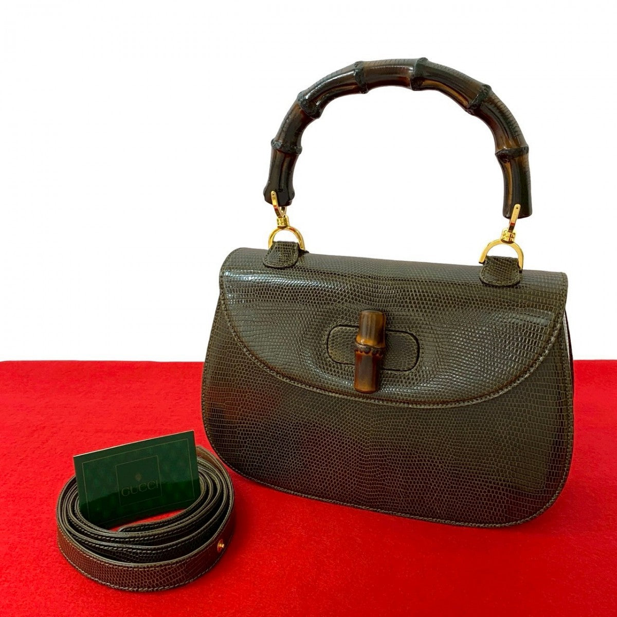 Gucci Bamboo Leather Brown Shoulder Bag 4