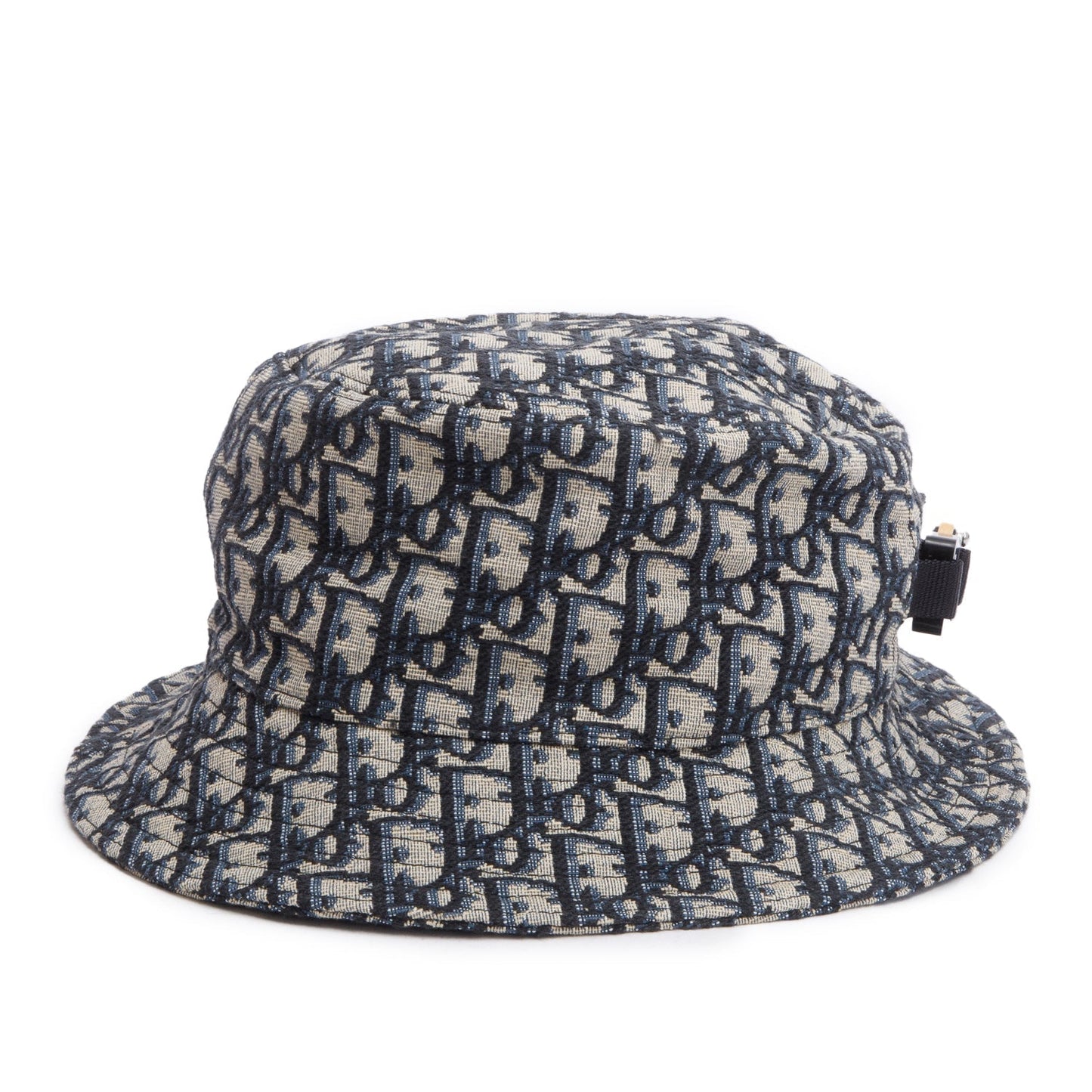 Dior Christian Navy Oblique Buckle Hat, Size M Bucket Bucket Bag