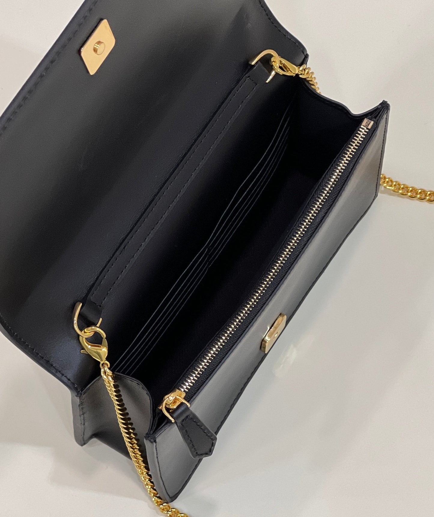 Top QualityTop Quality Wallet On Black Mini Chain Crossbody Bag