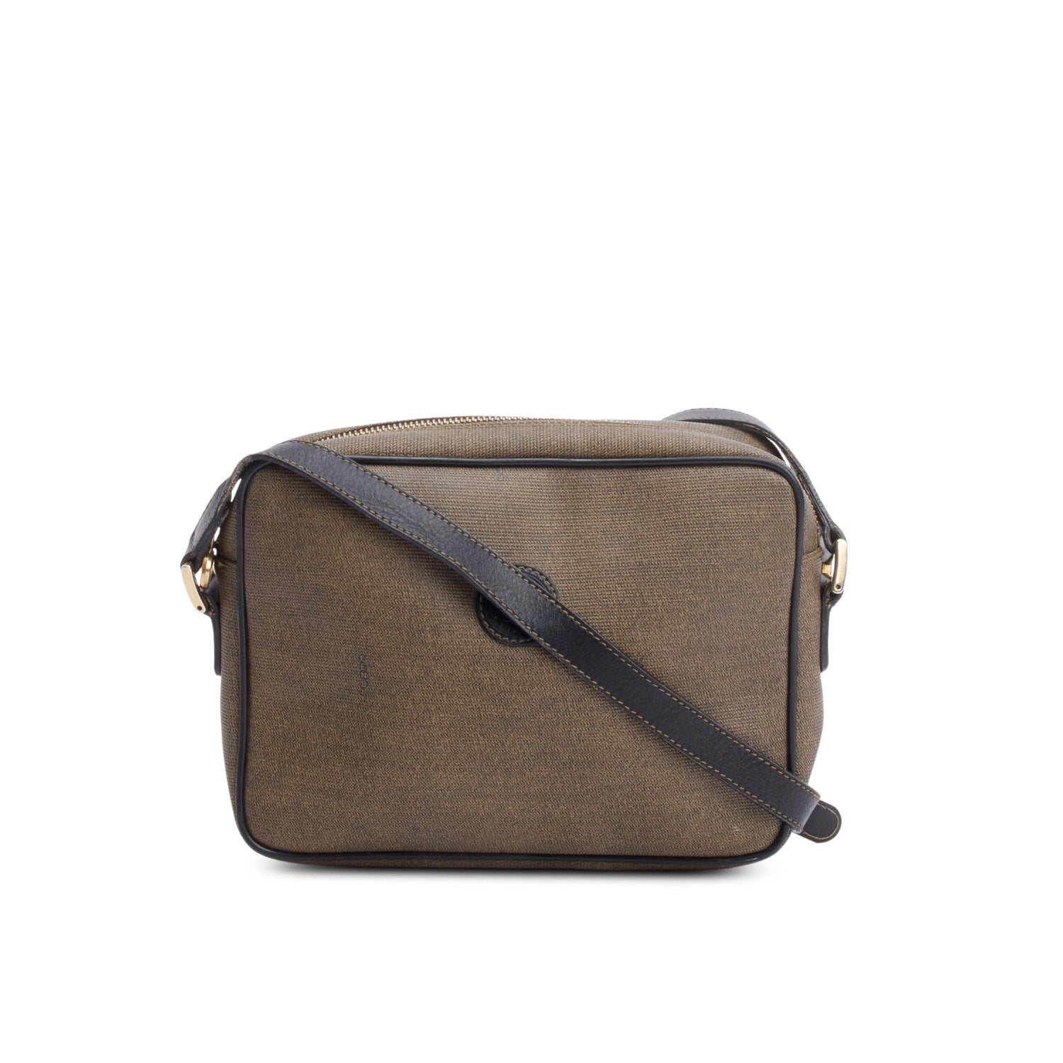 Fendi Crossbody Camera Bag Canvas Brown Crossbody Bag