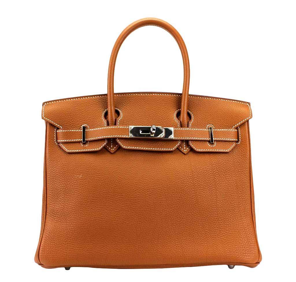 Hermes Birkin Bag Togo Leather Gold Travel Bag