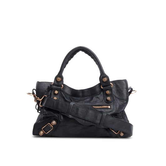 Balenciaga Agneau Giant City Bag Black Travel Bag