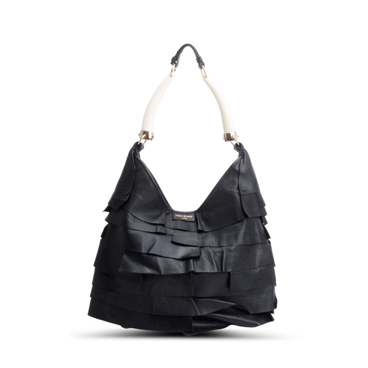 YSL Saint Laurent St Tropez Tote Leather Black Tote Bag