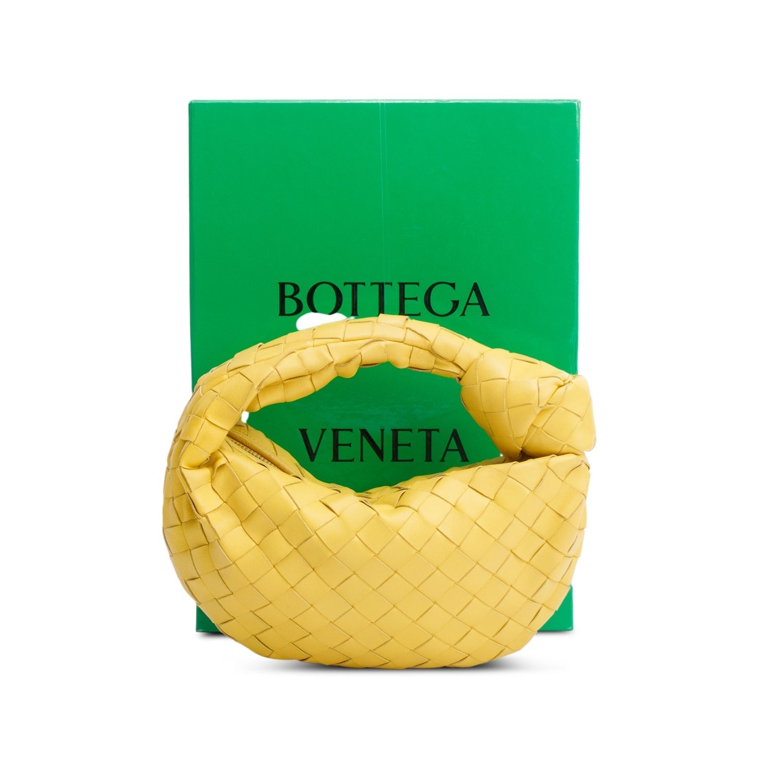 Bottega Veneta Yellow Intrecciato Jodie Bag Leather Mini Travel Bag