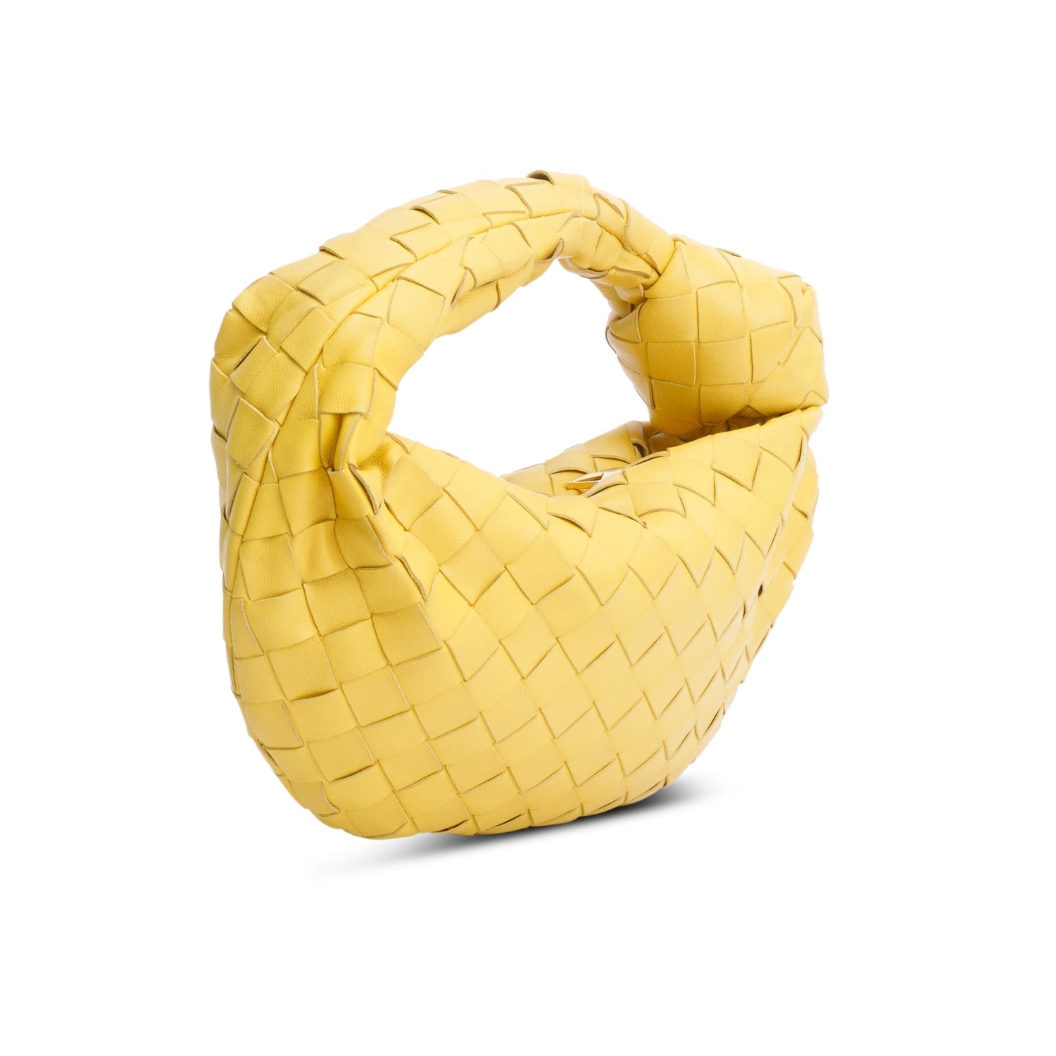 Bottega Veneta Yellow Intrecciato Jodie Bag Leather Mini Travel Bag