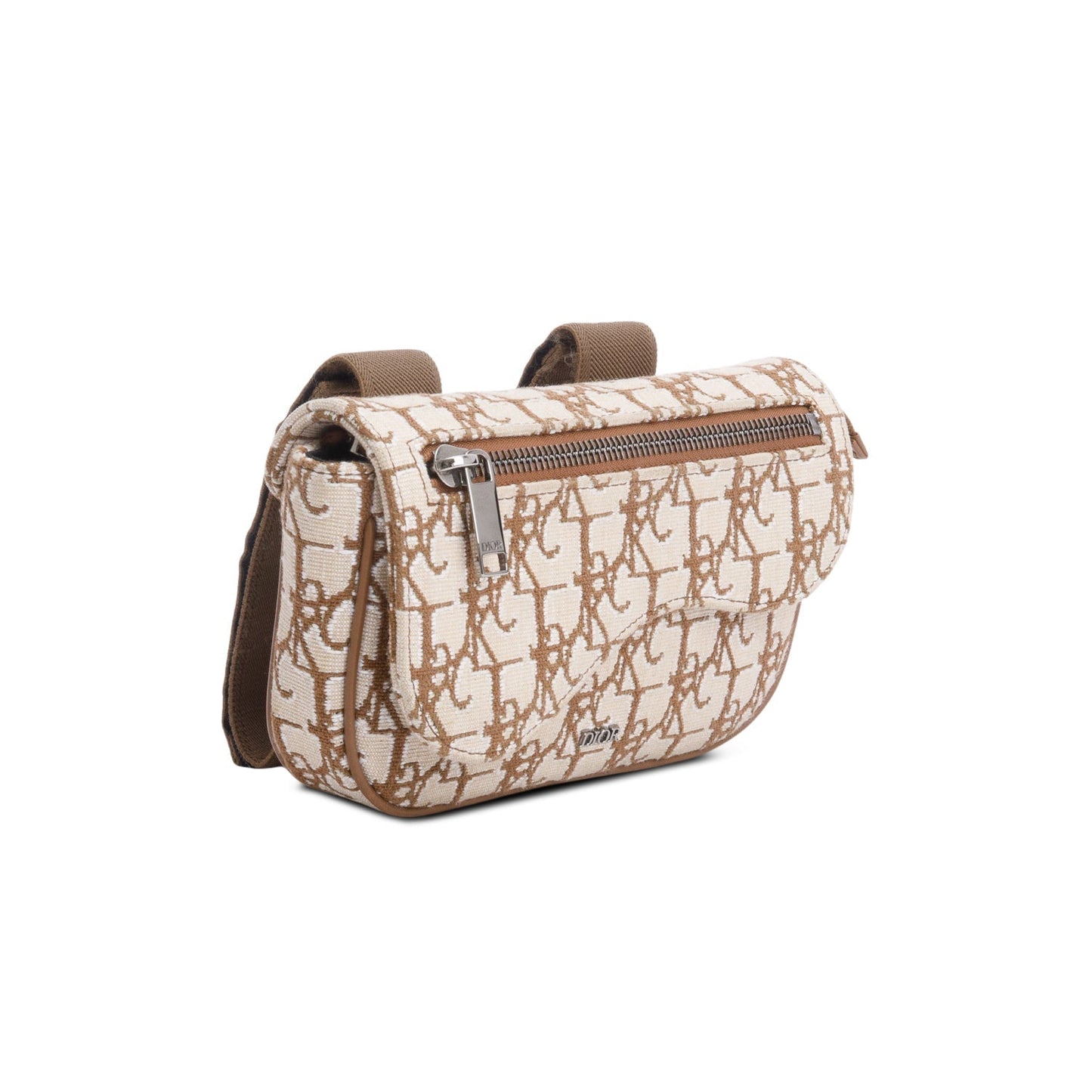 Dior Christian X Cactus Jack Oblique Saddle Arm Beige Travel Bag