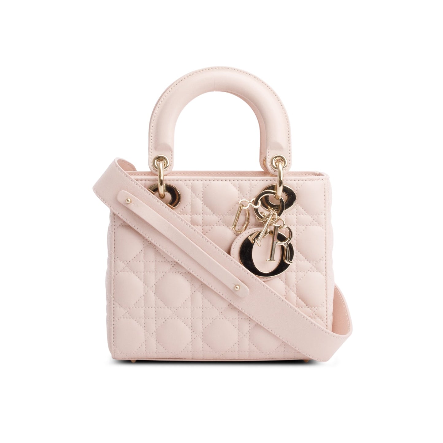 Dior Christian Cannage Lambskin Lady Bag Leather Pink Travel Bag Dior Bag