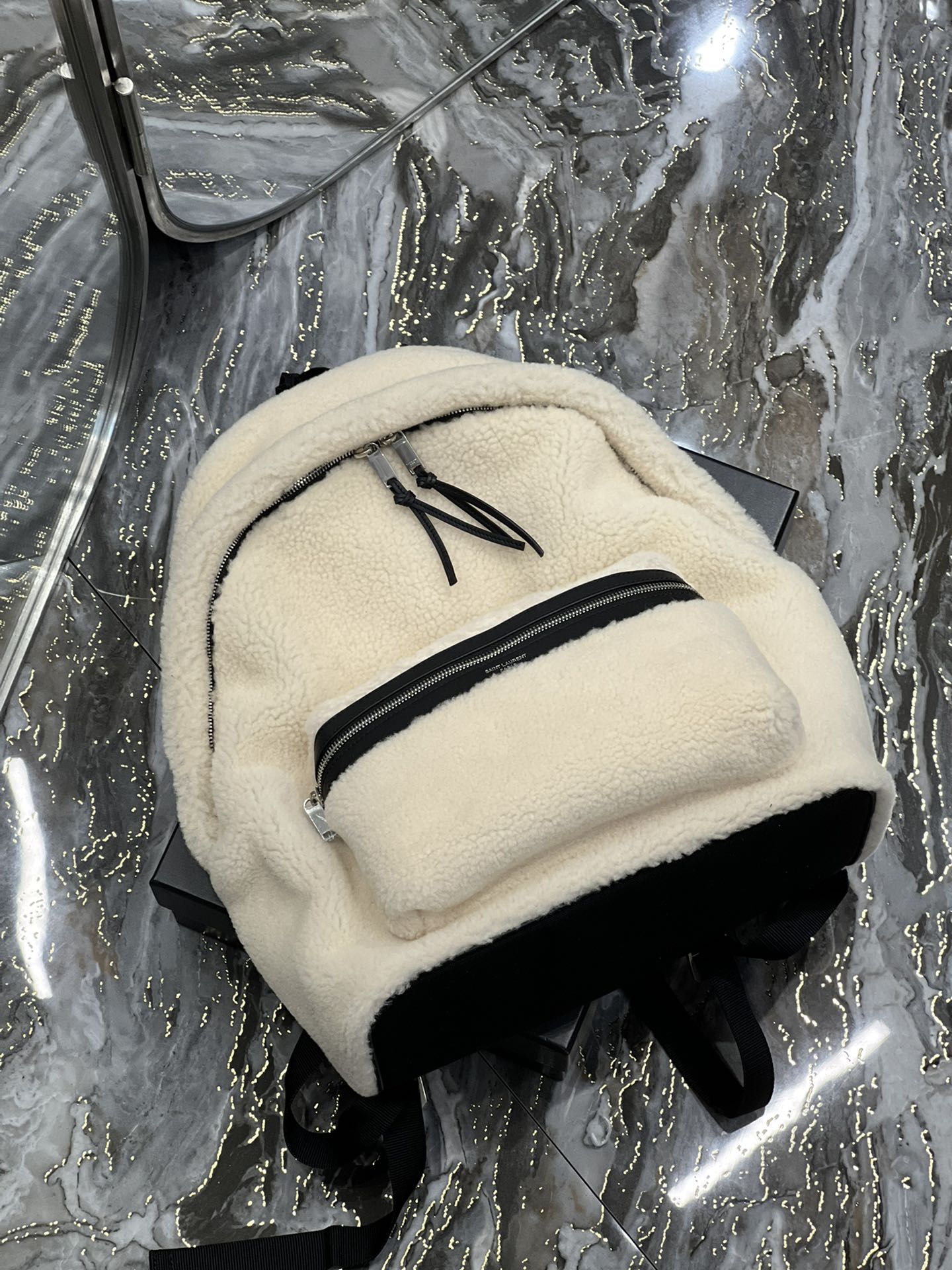 YSL Saint Laurent YSL Top Quality Top Qualityeetop Quality Backpack Beige