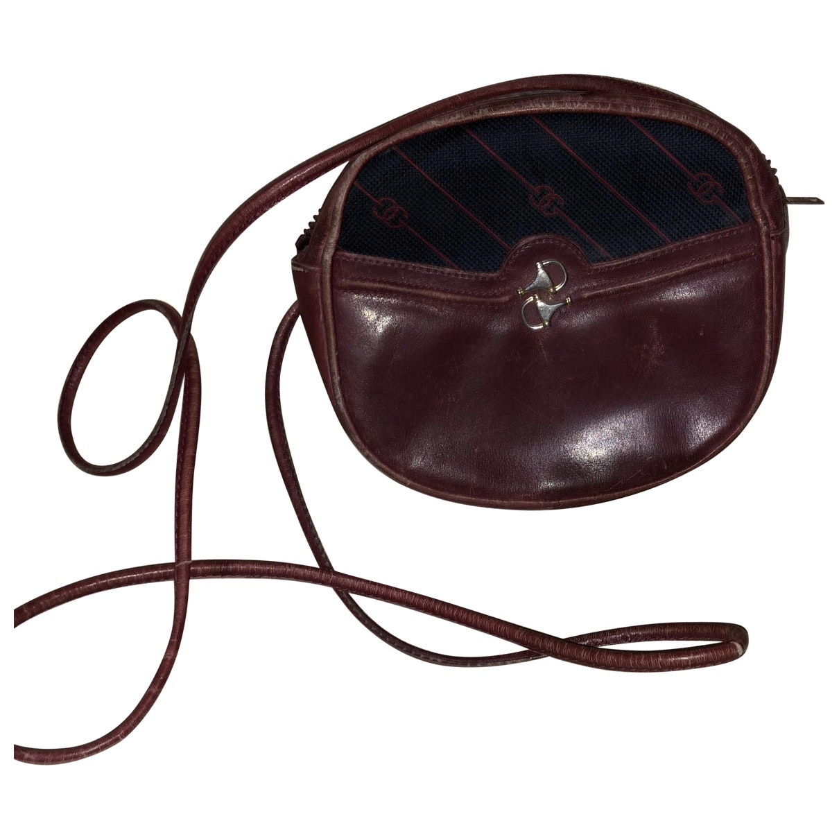 Gucci burgundy cloth handbag