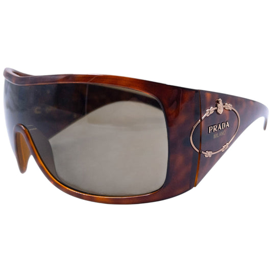 Prada Handbag Tortoise Shell Sunglasses 3 Brown