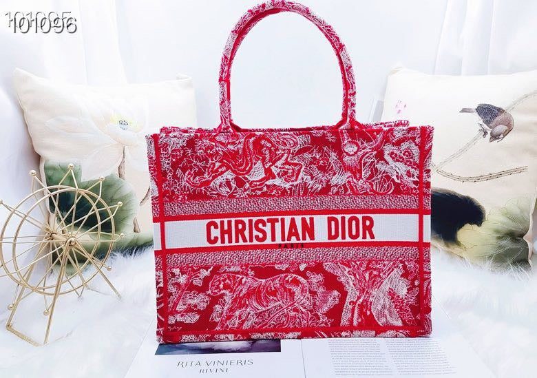 Book Cd Red Large Book Tote Bag 165In42Cm Cd