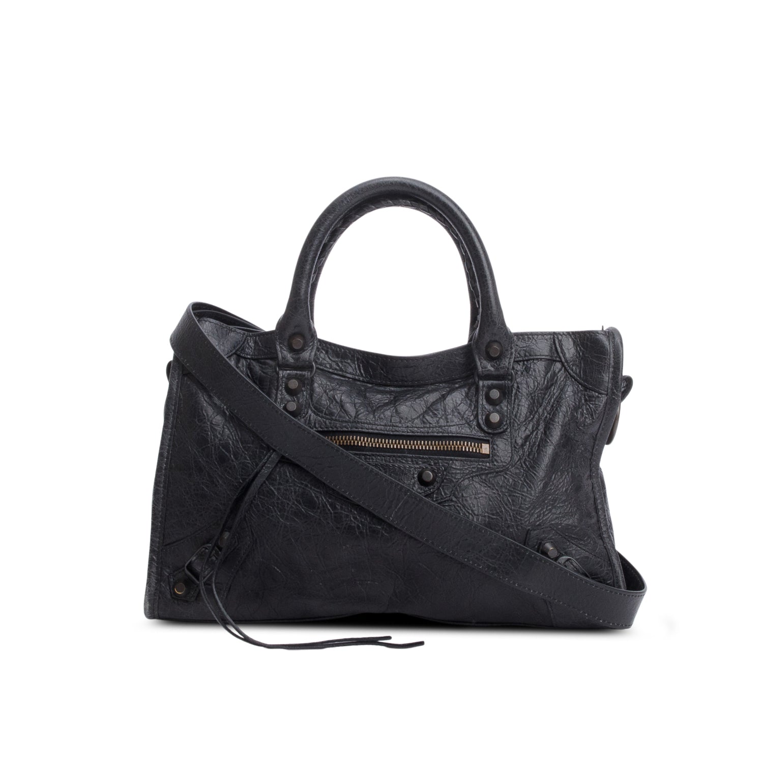 Balenciaga Arena Le City Bag Leather Black Travel Bag