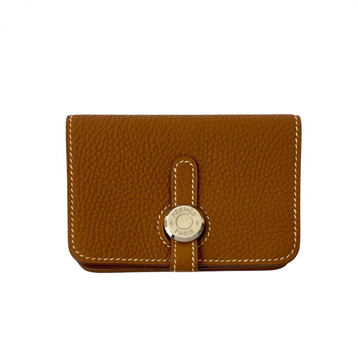 Coin Case Taurillon Clemence Dogon Handbag Brown Travel Bag