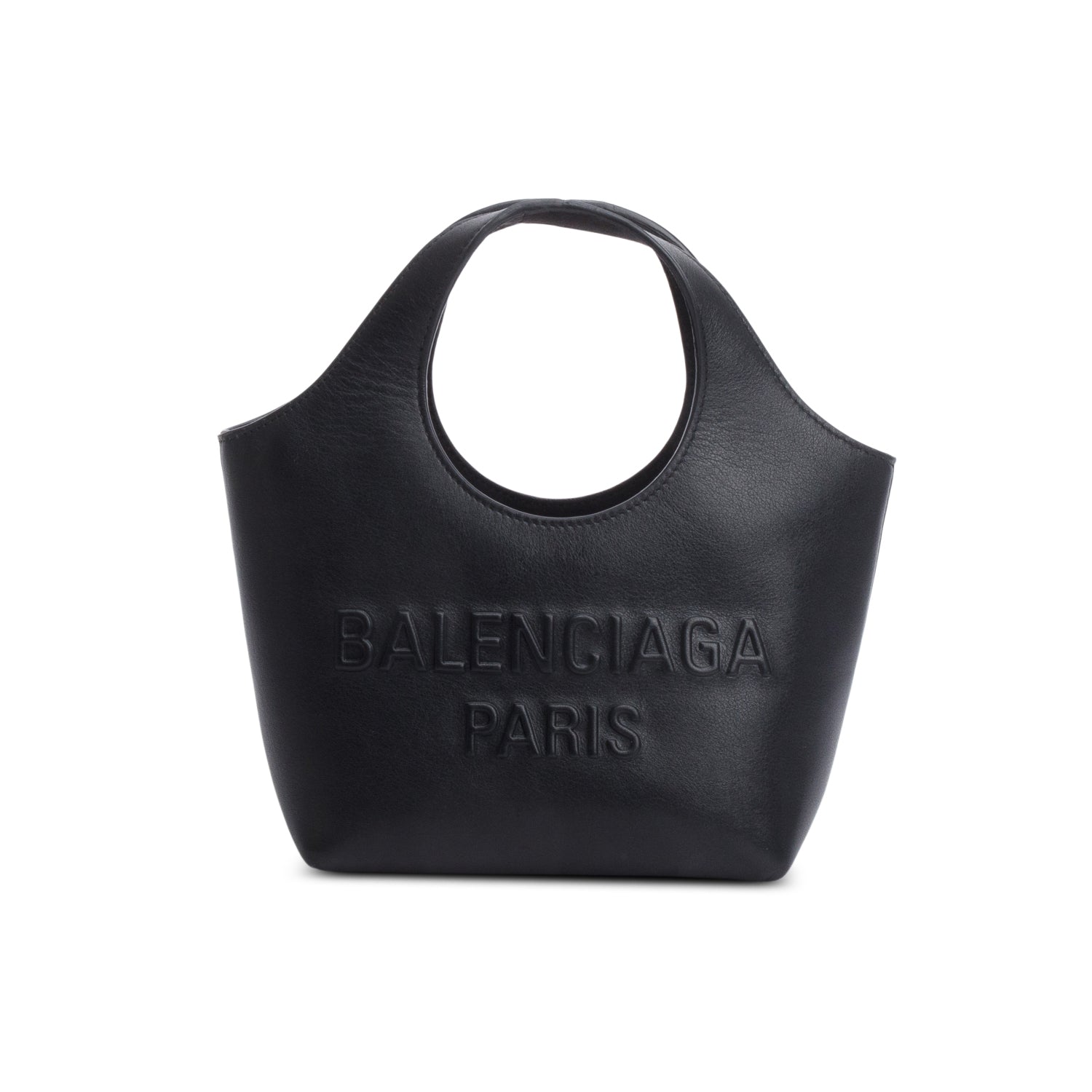 Balenciaga Smooth Calfskin Xs Mary Kate Tote Bag Black