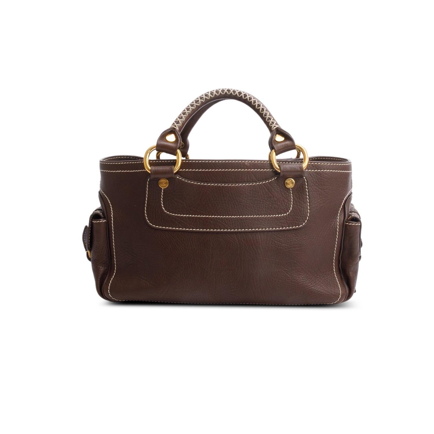 Celine Boogie Bag Leather Brown Travel Bag