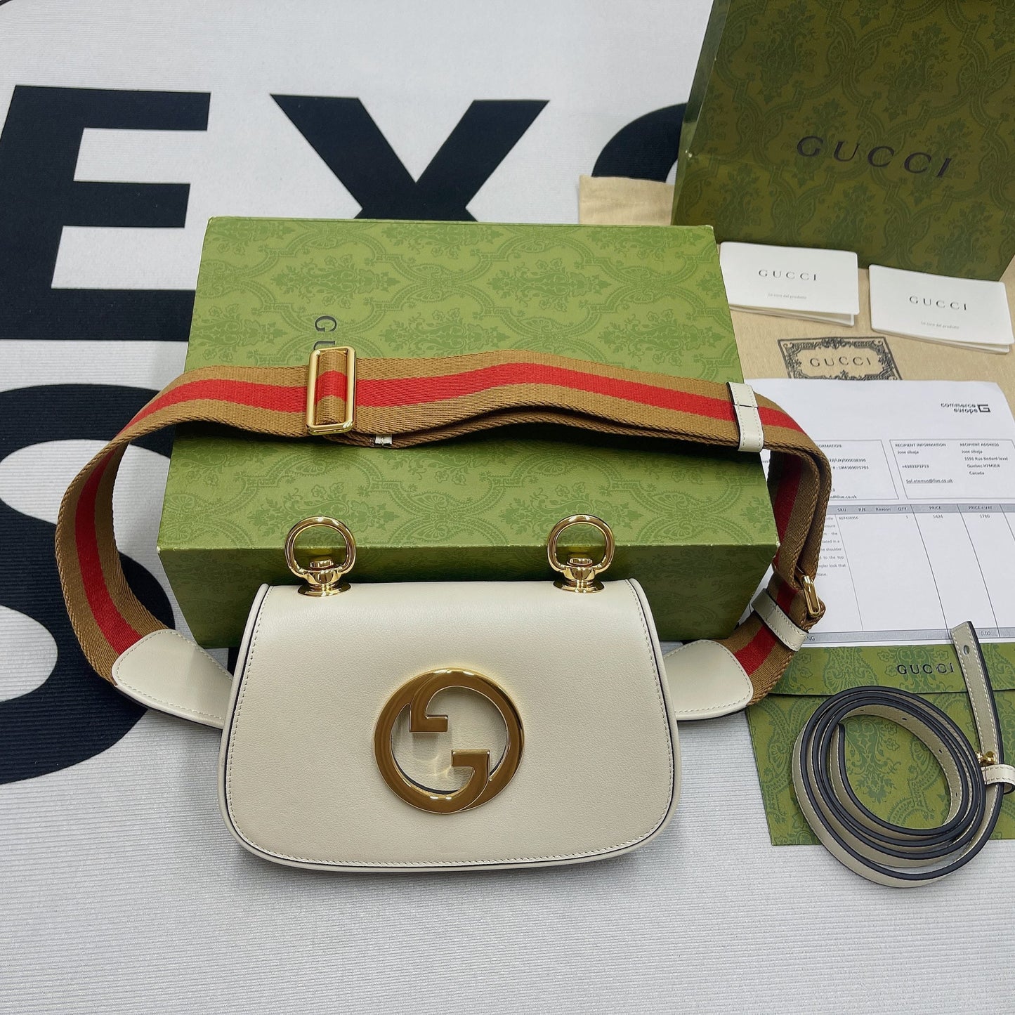 gg Blondie , ’s 8.7in White Mini Bag