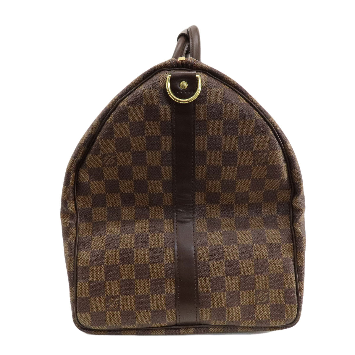 Louis Vuitton Boston Duffel N41414 Damier Keepall Canvas Brown Travel Bag 2