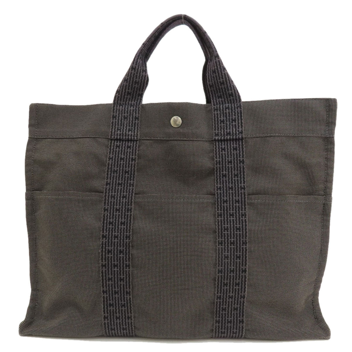 Hermes Tote Bag Her Linemm Women Unisex Canvas Gray