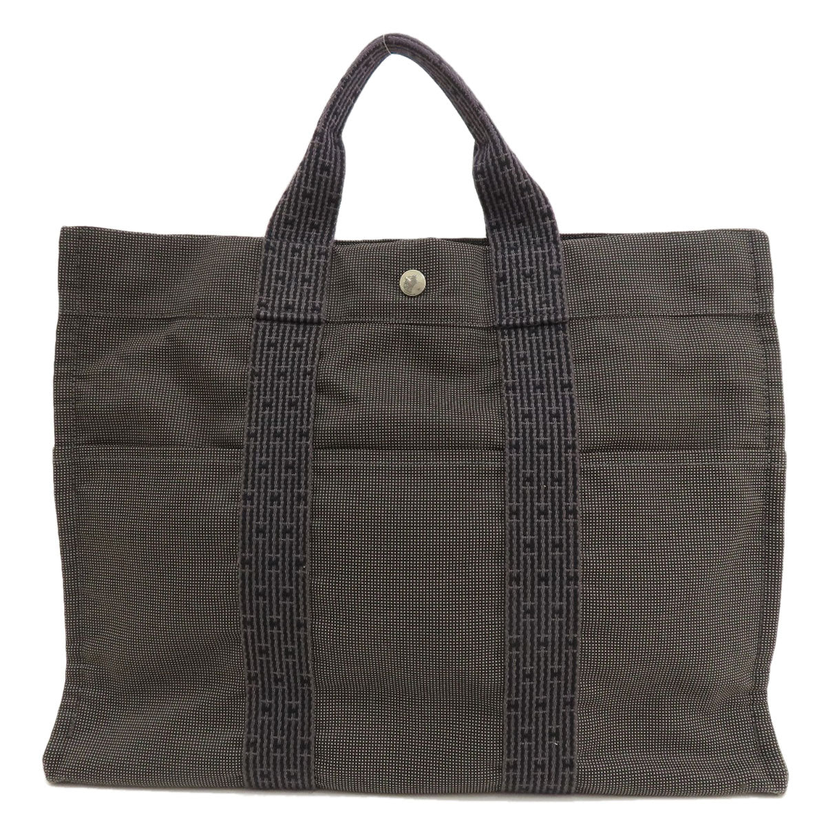 Hermes Tote Bag Her Linemm Women Unisex Canvas Gray