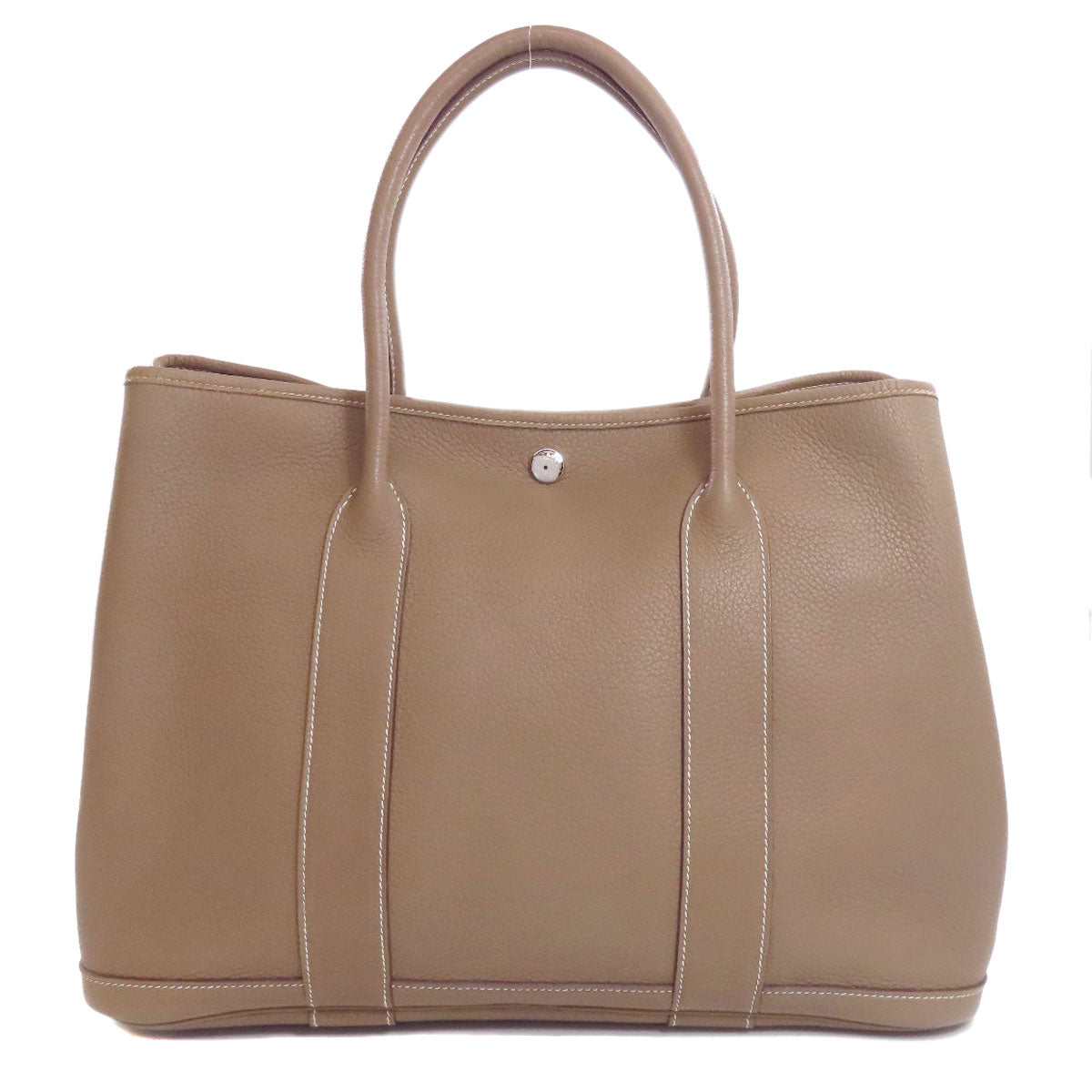 Hermes Tote Bag Negonda Garden Party Pm Etoupe Silvermetal Brown