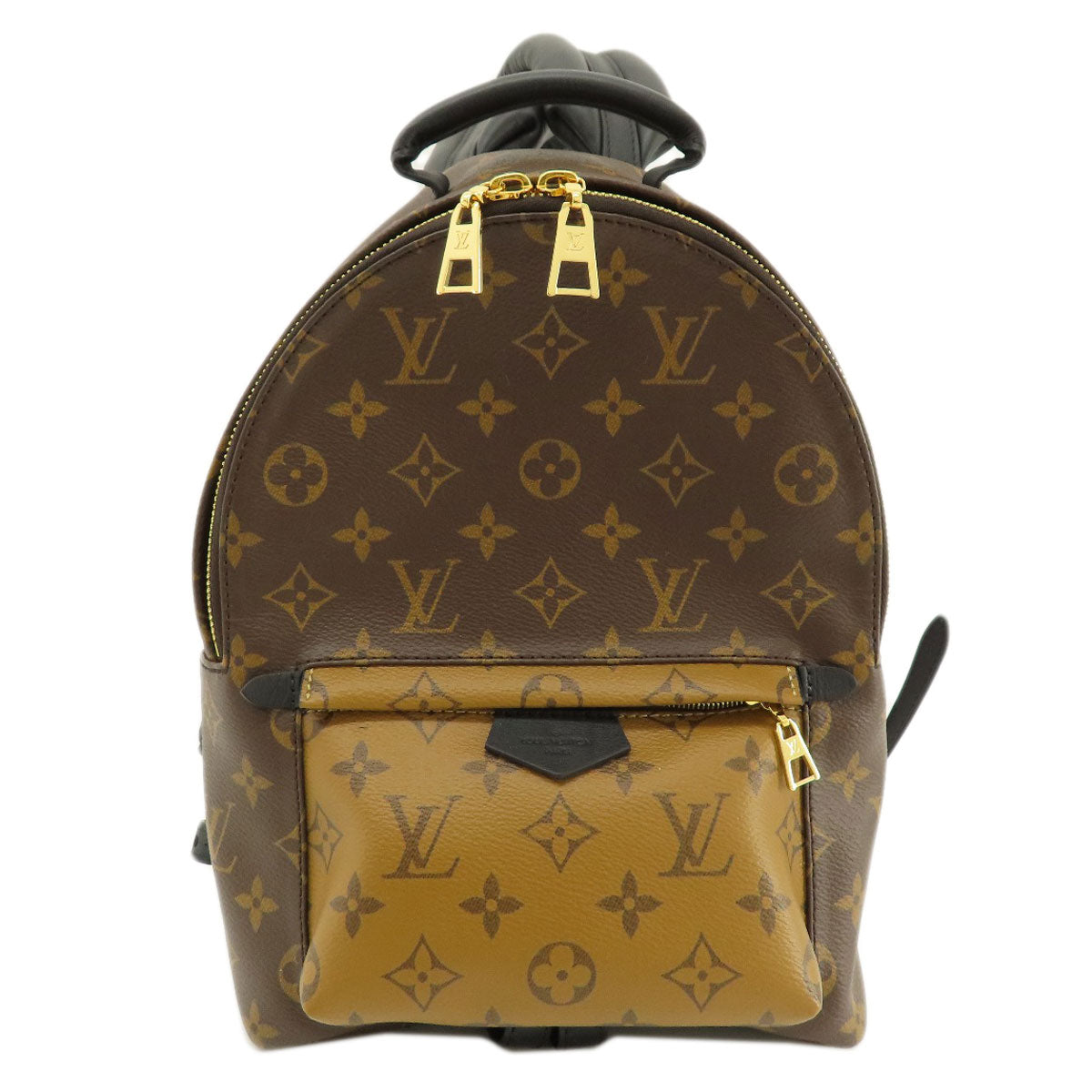 Louis Vuitton Backpack M44870 Reverse Palm Springs Monogram Canvas Brown Jewelry