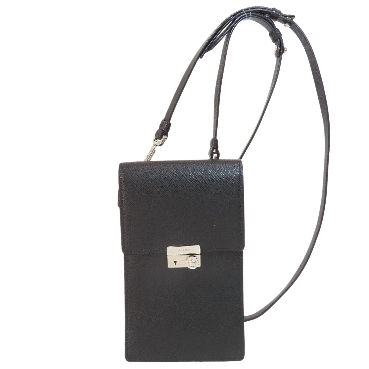 Shoulder Bag Saffiano Leather Black