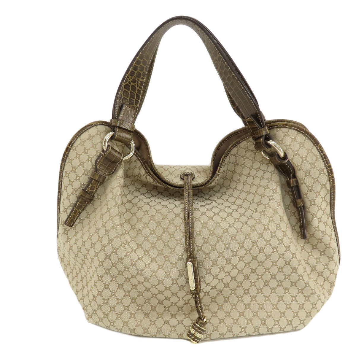 Tote Bag Macadam Pattern Women Canvas Beige