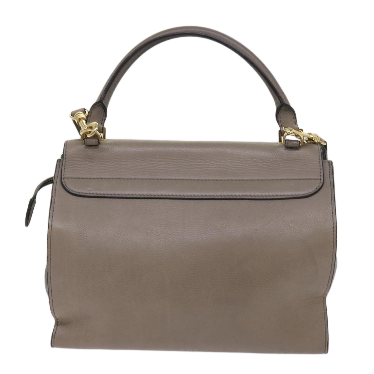 Luxury Trapeze Hand Bag Way Gray Leather Travel Bag
