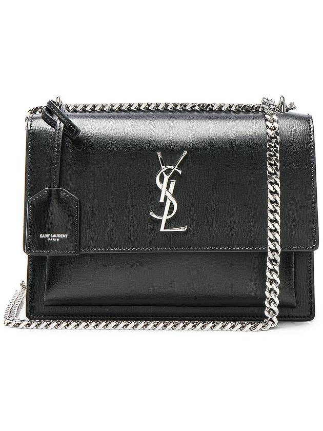 YSL Saint Laurent Saint Laurent Trending Sunset Shoulder Bag Monogram Black