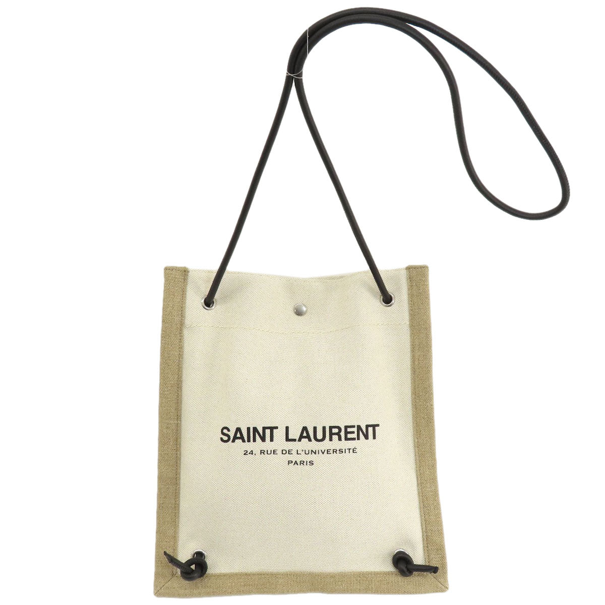 Saint Shoulder Bag University Flat 2Way Women Canvas Beige Shoes