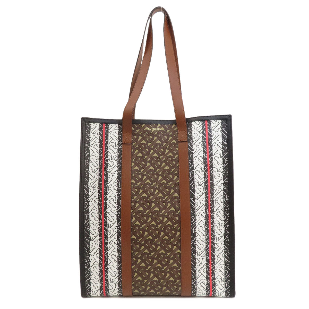 Burberry Tote Bag Pvc Brown Logo
