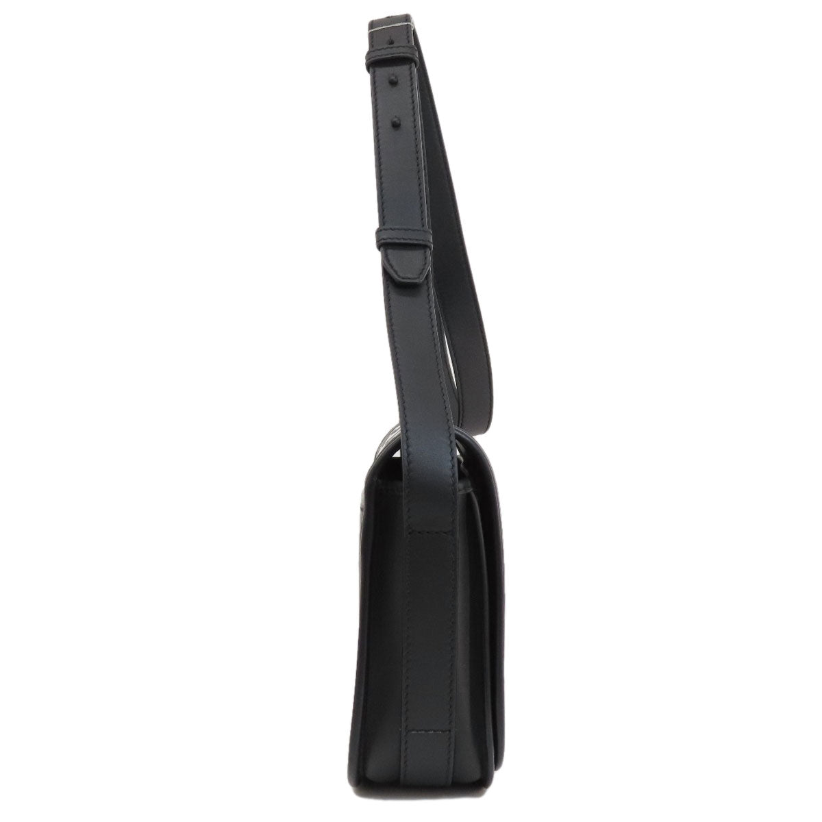 Burberry Shoulder Bag Leather Black Logo