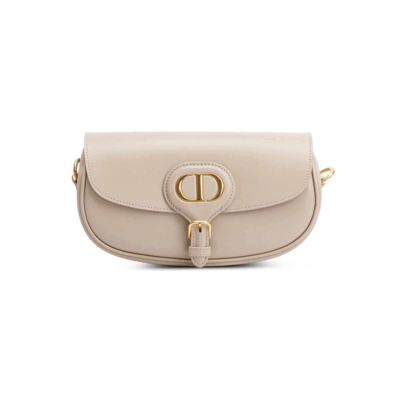 Dior Christian Taupe Box Calfskin East West Bobby Travel Bag