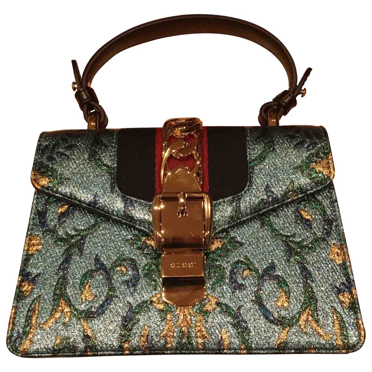 Gucci sylvie multicolour cloth handbag