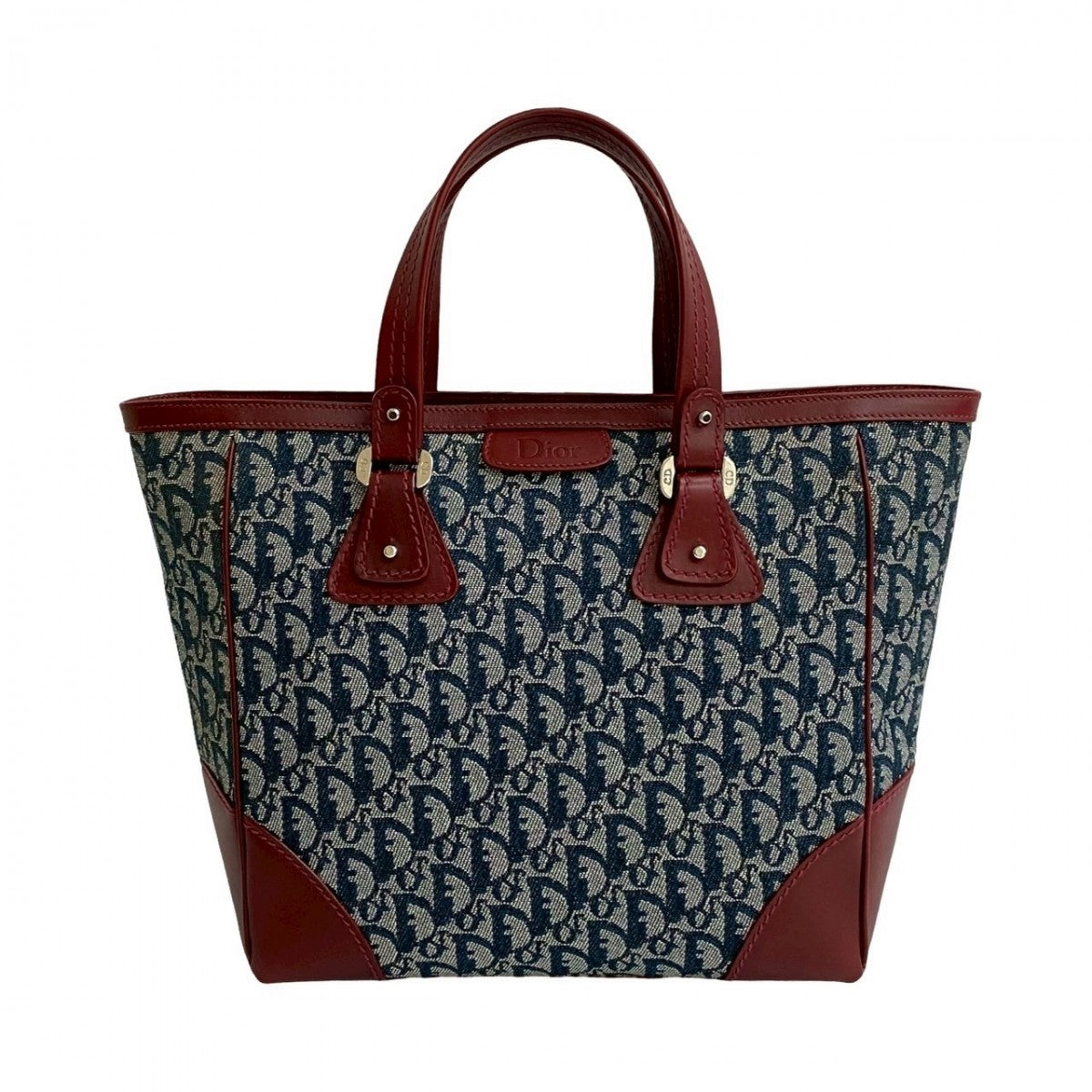 Dior Handbag Navy Canvas Travel Bag