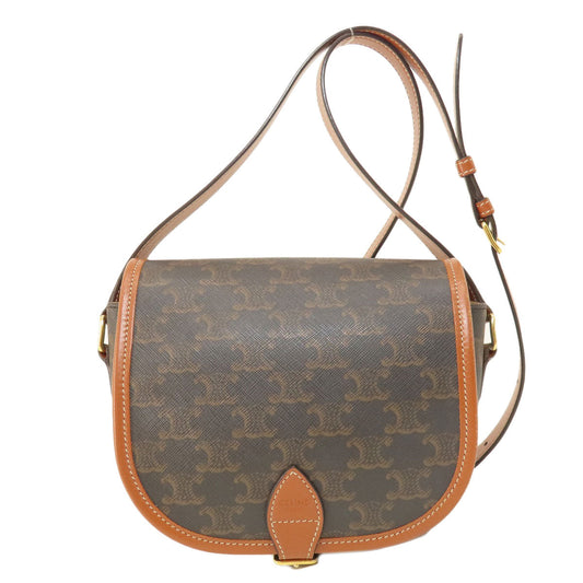 Shoulder Bag Pvc Macadam Pattern Women Brown