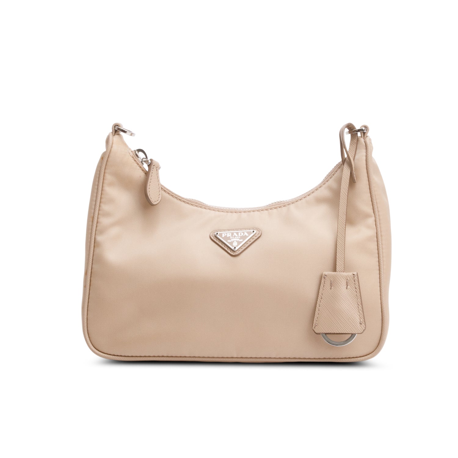 Prada Re Edition Shoulder Bag Nylon Beige Shoulder Bag